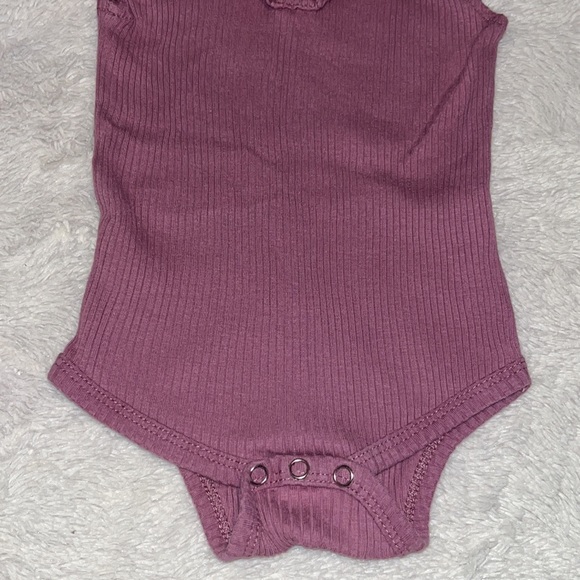 (3 for $10) purple ribbed bodysuit - Picture 3 of 4
